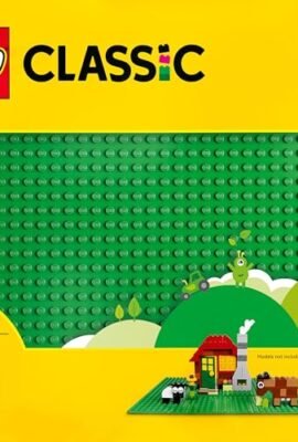 LEGO Classic Green Base, Square Building Plate with 32x32 Studs, Classic Platform for Building and Displaying Bricks, Playset for Boys and Girls Ages 4+ – 11023
