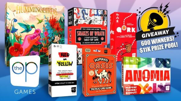 The Op Games summer giveaway features 600 winners and $11K in prizes